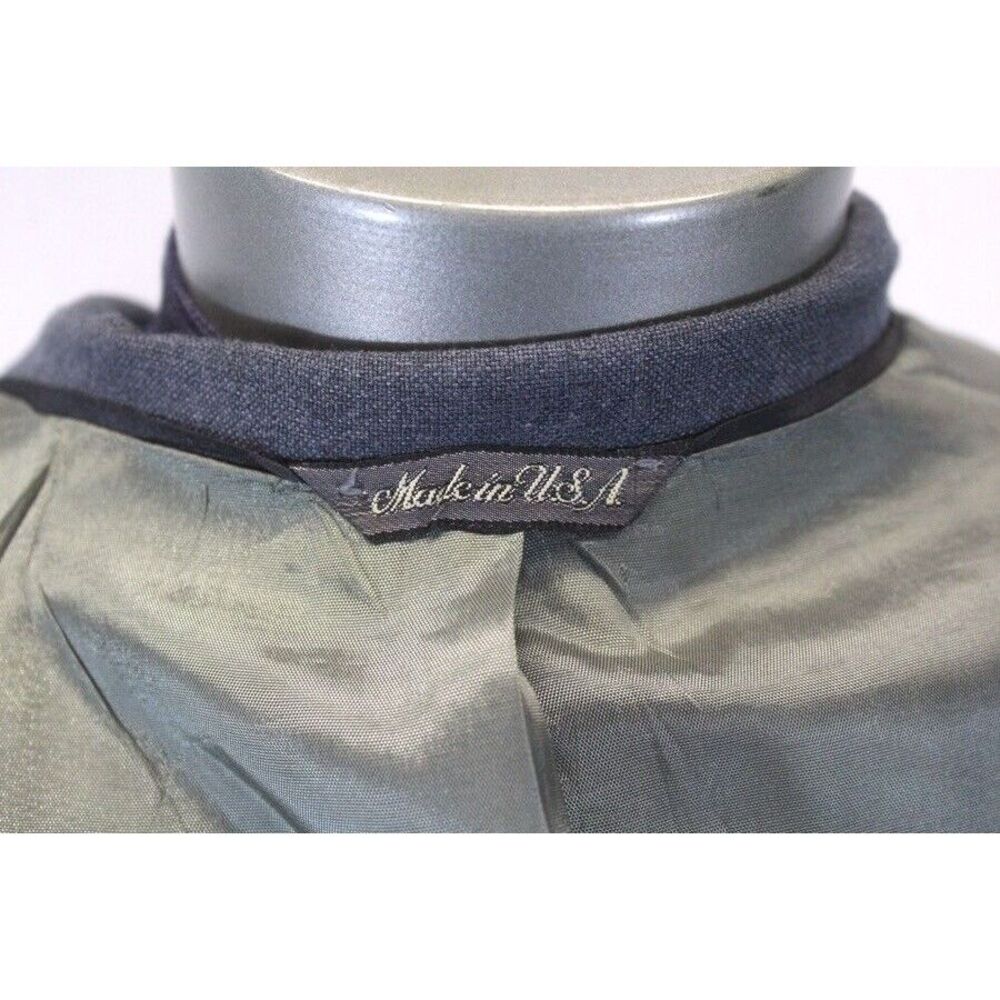 mens gray Vintage 80s Levis 2pc Pant Action Suit knit business‎ retro usa 42 L - Picture 6 of 13